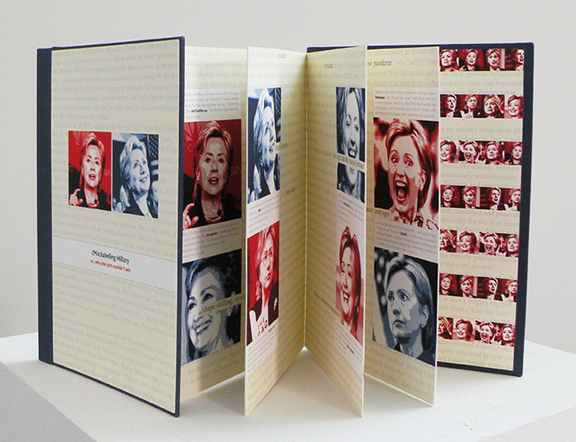 (Mis)labeling Hillary artist's book by Nava Atlas