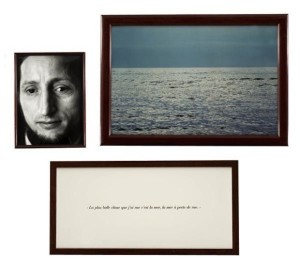 A portion of the installation, The Blind, by Sophie Calle