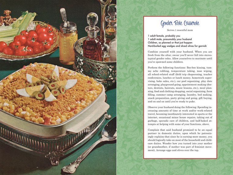 secret recipes for the modern wife - gender role casserole